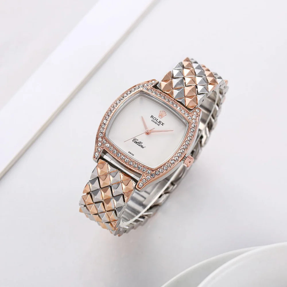 Rolex Cellini — Montre Femme Or Rose & Diamants