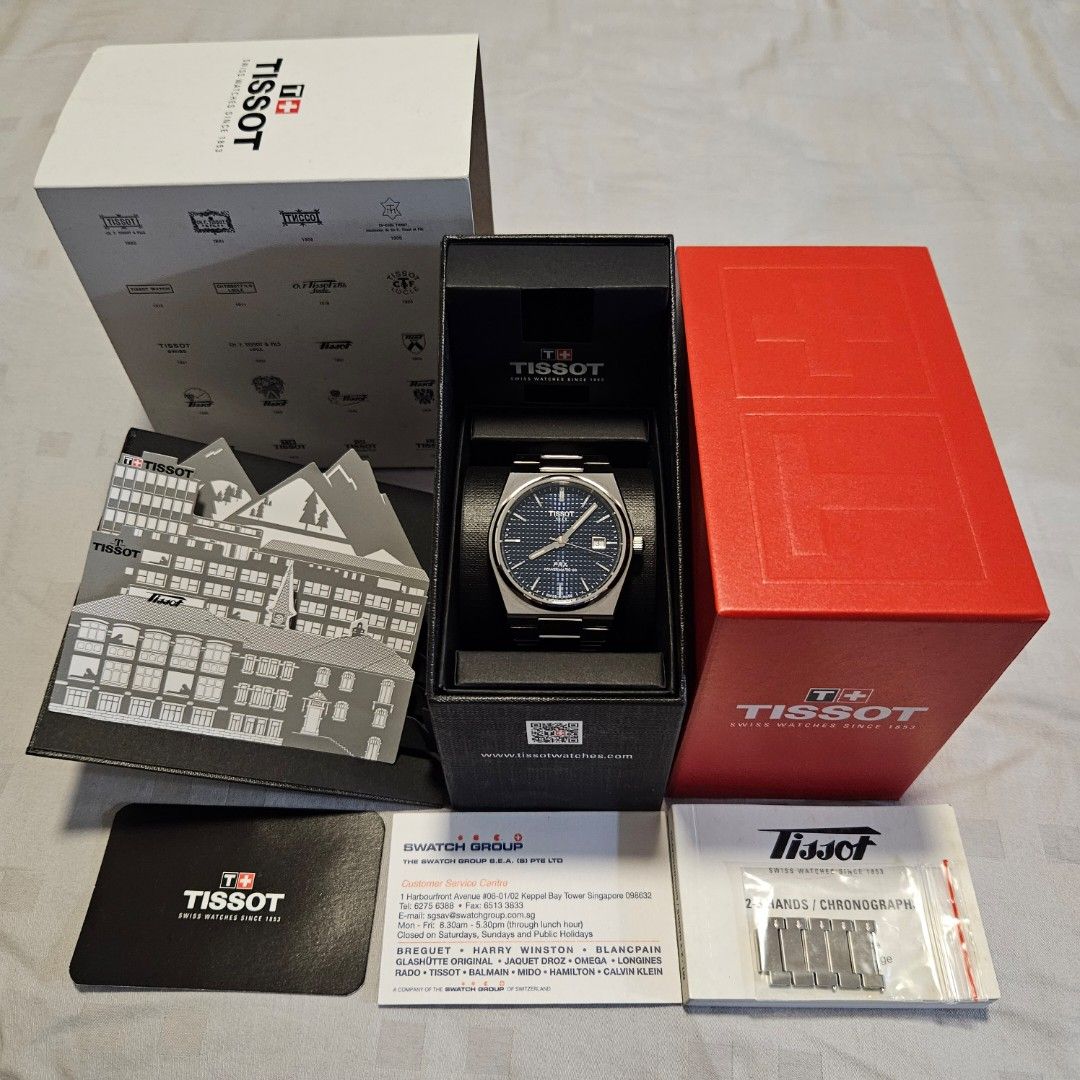 TISSOT PRX POWERMATIC 80 40mm BLEU POUR HOMME
