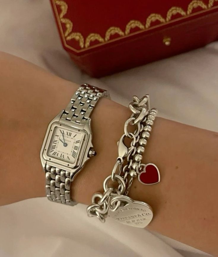 Montre Panthère de Cartier Argentée Pour Femme