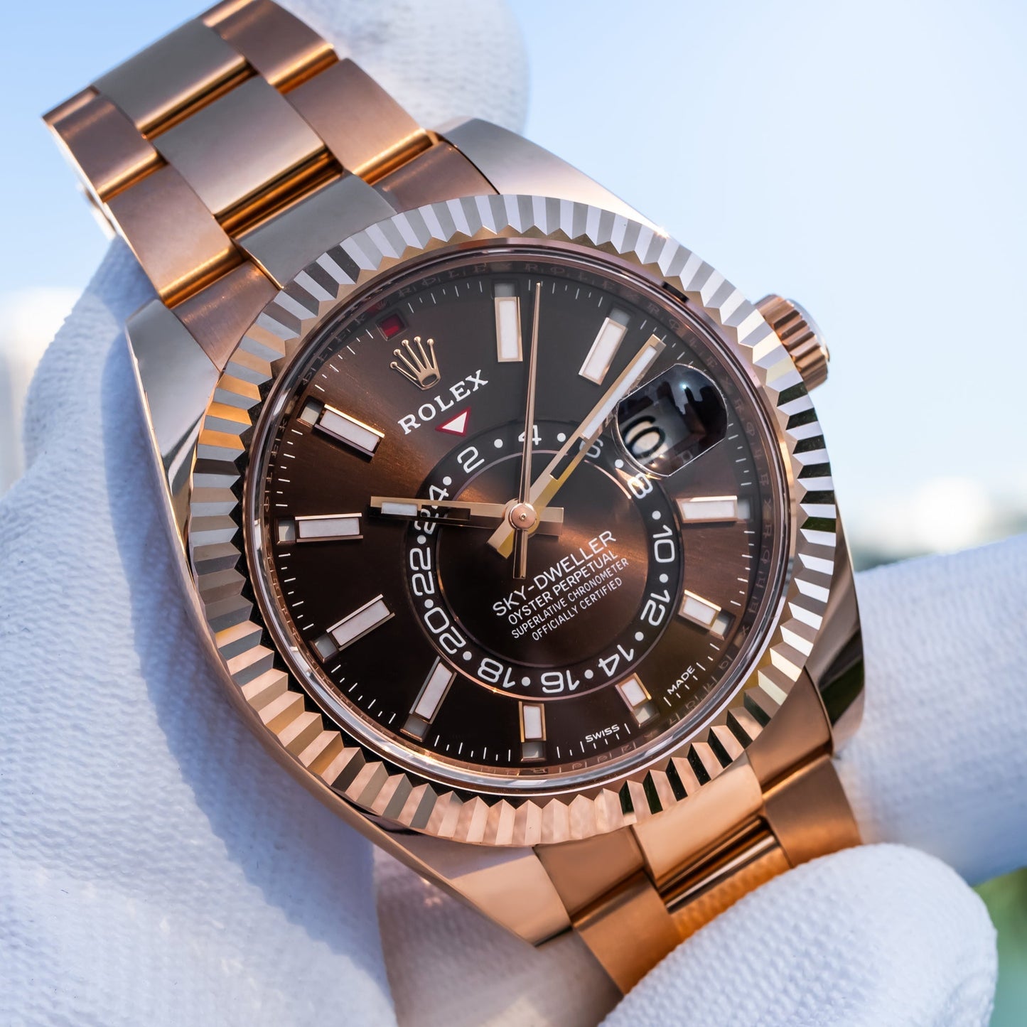 Rolex Sky Dweller chocolat