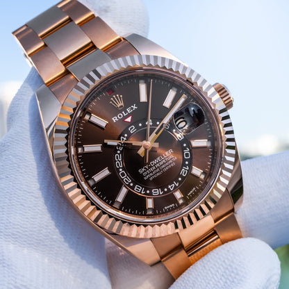 Rolex Sky Dweller chocolat