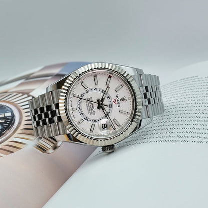 Rolex Sky Dweller white