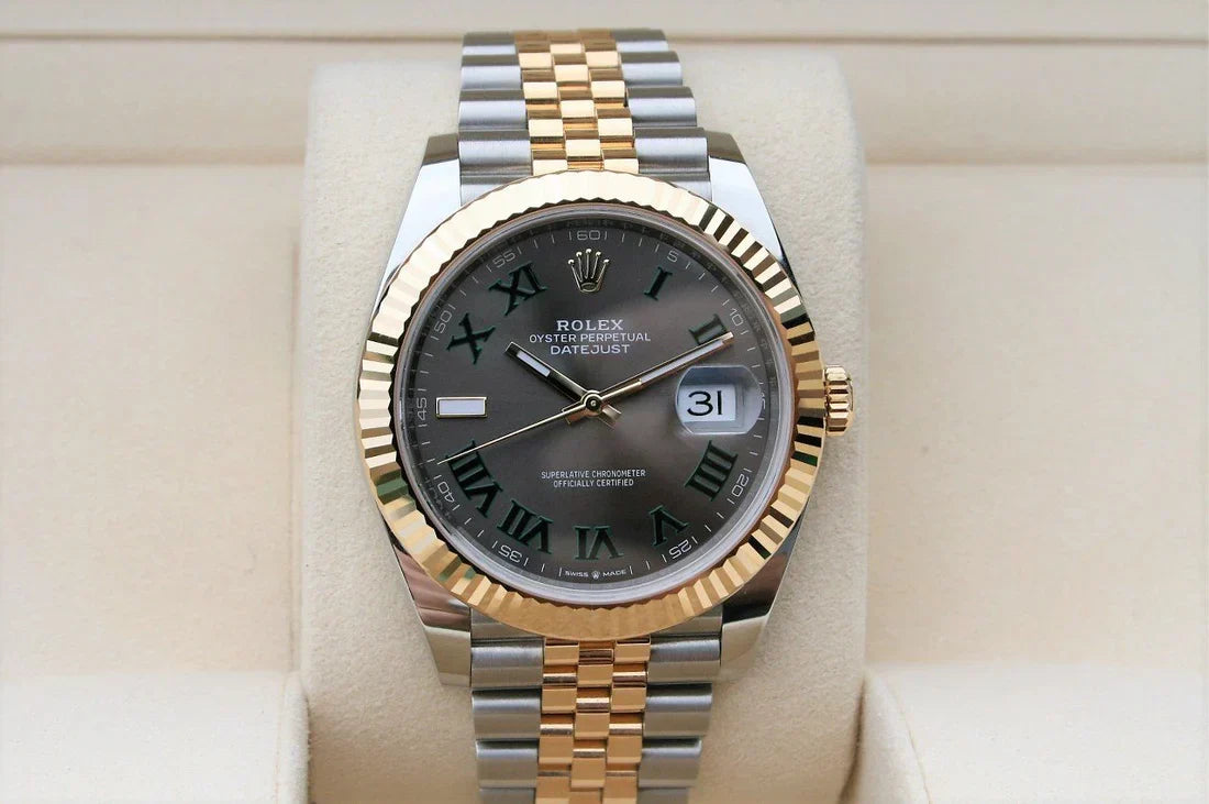 Datejust Wimbledon Two Tone 41mm jubilé Pour Homme