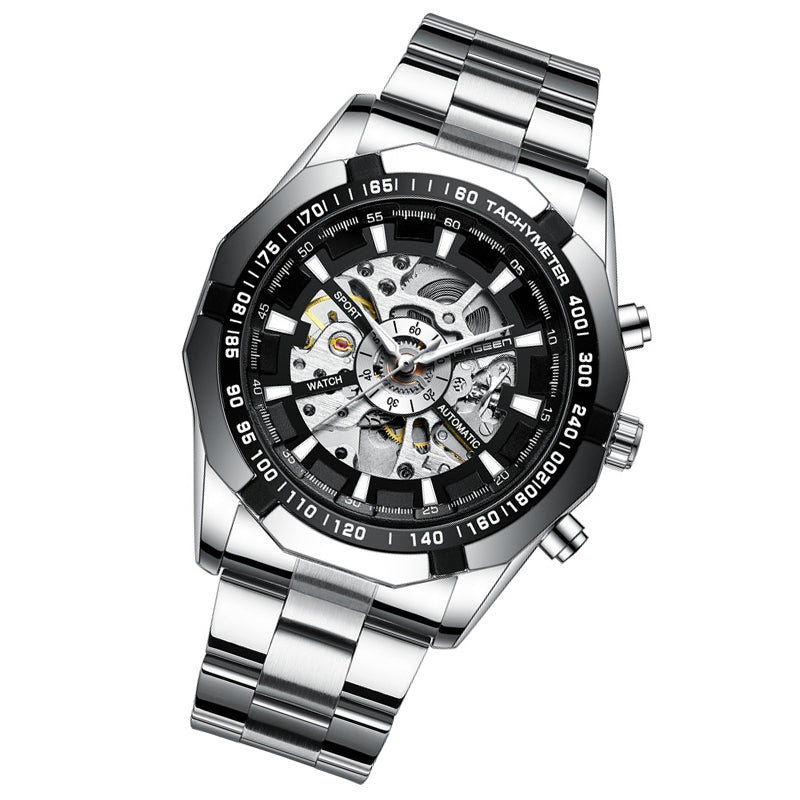 Montre Squelette Mécanique Homme — WINNER Forsining