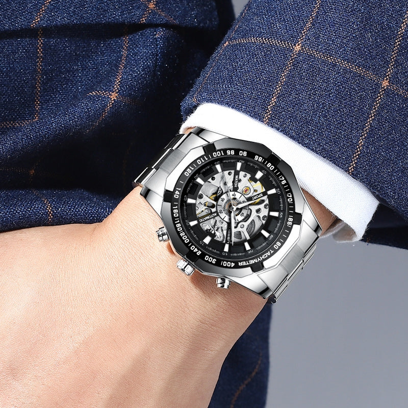 Montre Squelette Mécanique Homme — WINNER Forsining