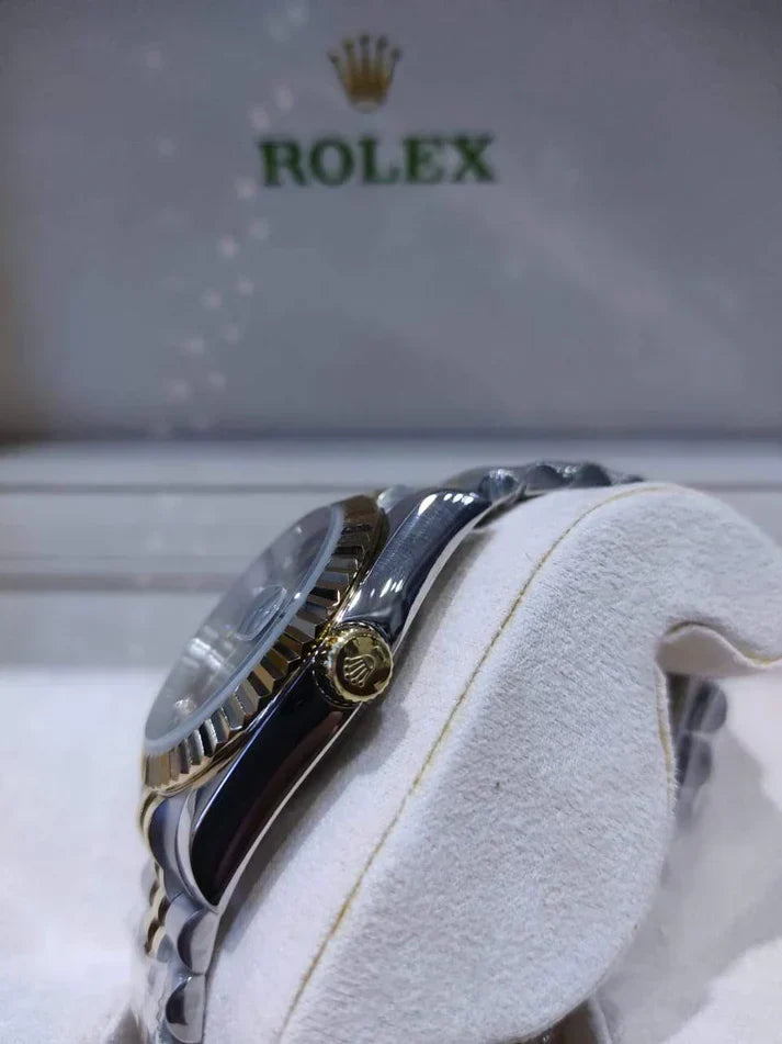 Datejust 36mm 2 Tones Fond Noir Pour Femme