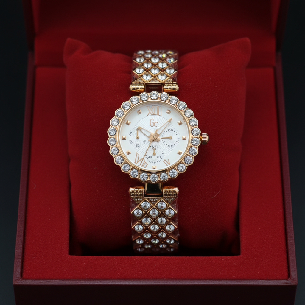 Montre GC Prestige – Bracelet Cristaux & Cadran Luxe