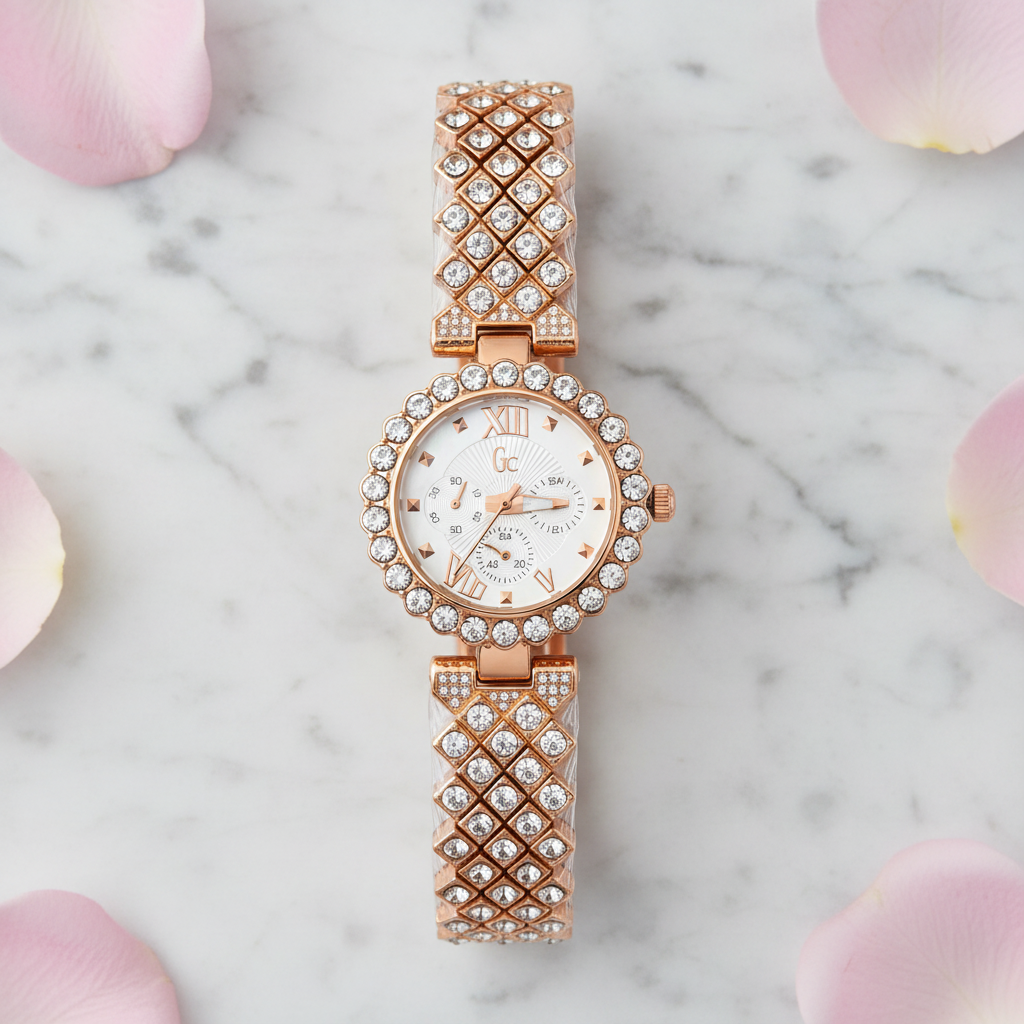 Montre GC Prestige – Bracelet Cristaux & Cadran Luxe