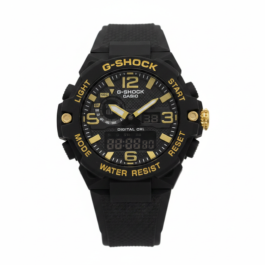 G-Shock noire or vue frontale