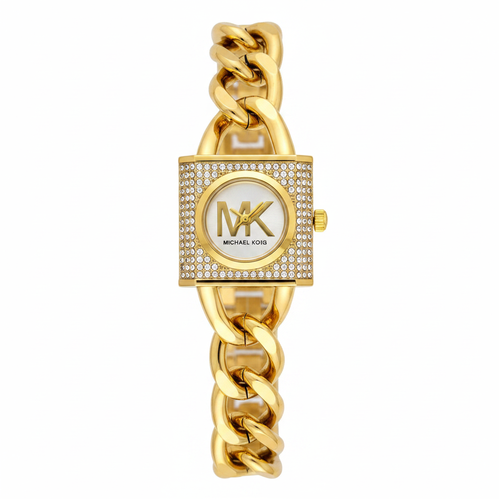 Montre MK or – fond blanc