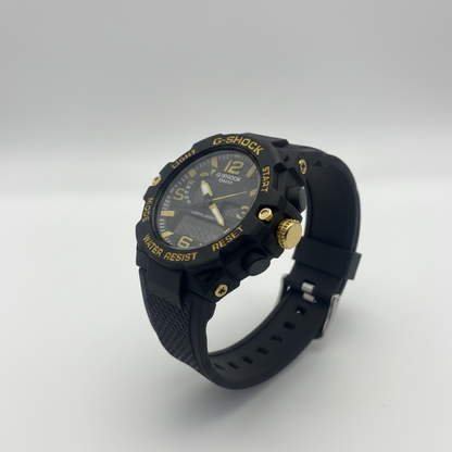 G-Shock noire or vue latérale