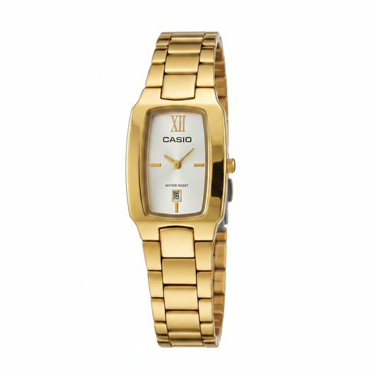 Montre Casio dorée rectangulaire