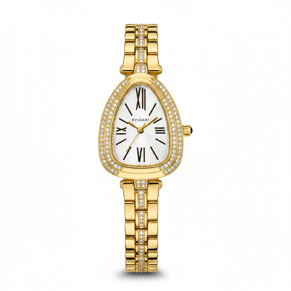Montre femme Serpenti fond blanc