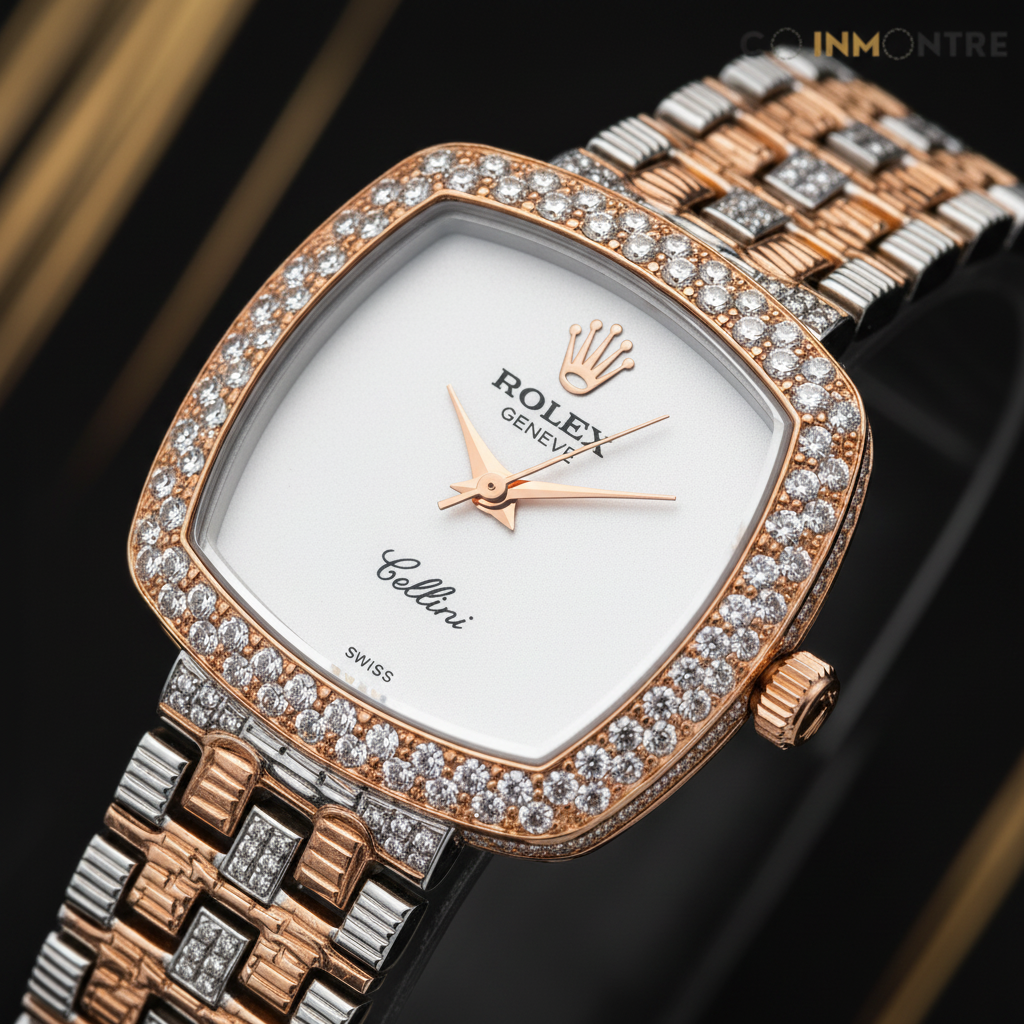 Rolex Cellini macro cristaux bracelet