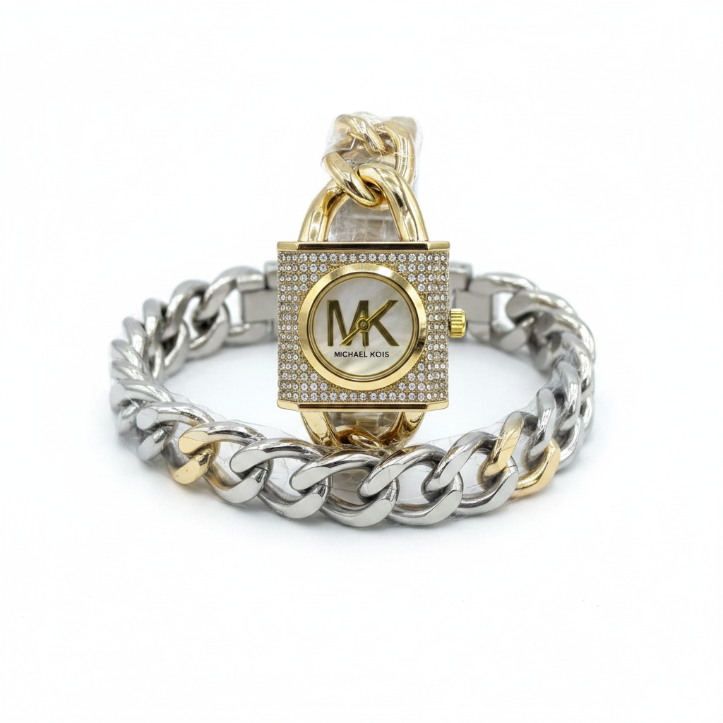 Montre MK argent – fond blanc