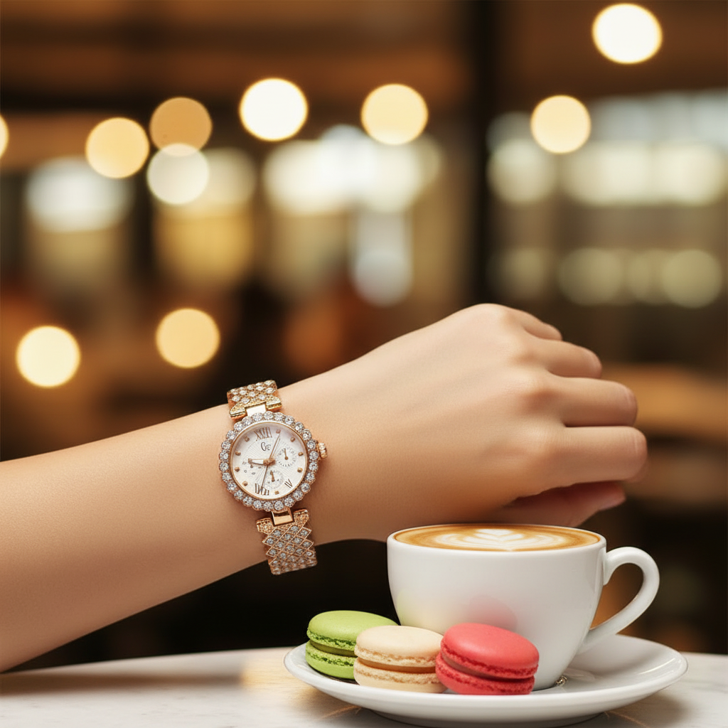 Montre GC Prestige – Bracelet Cristaux & Cadran Luxe