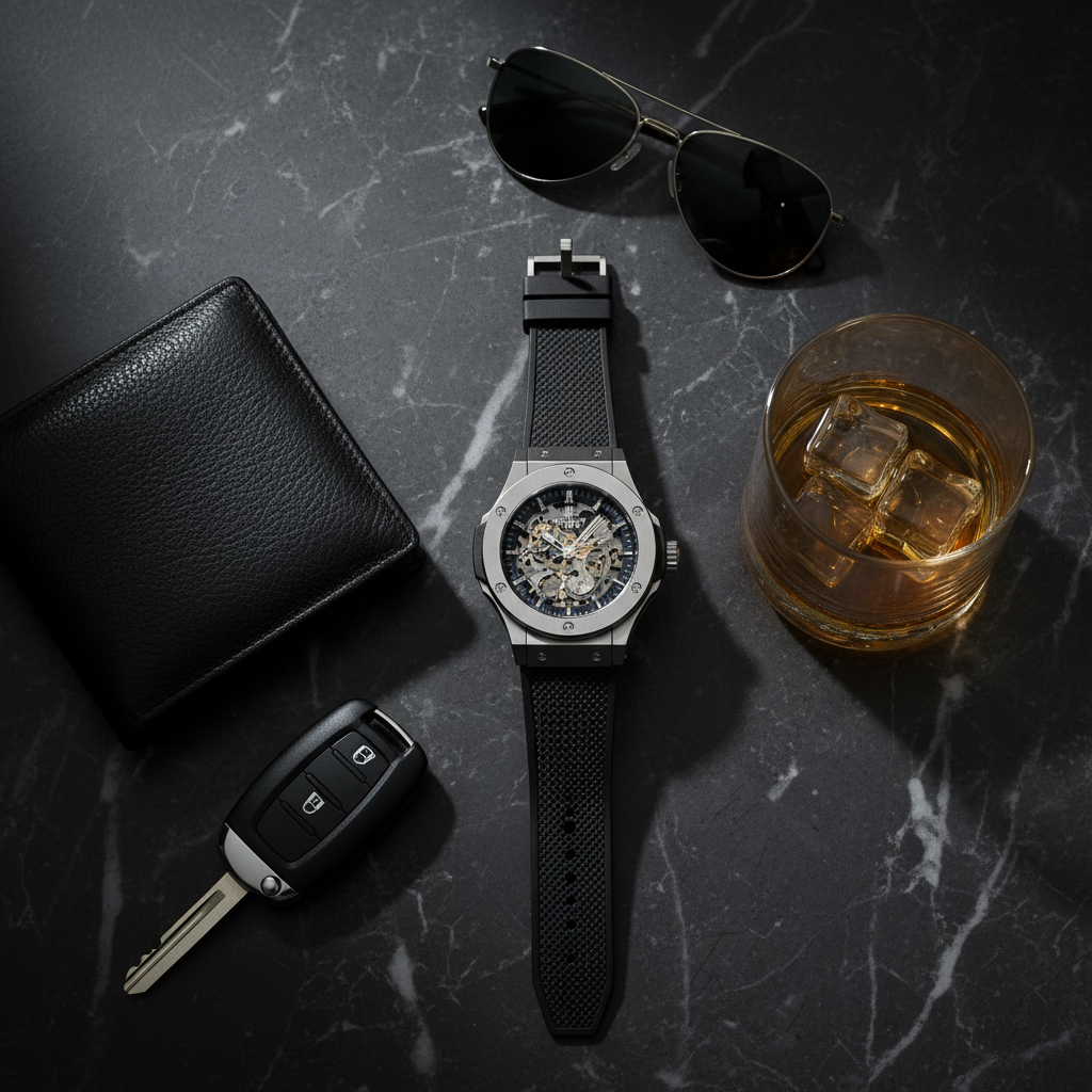Noir Flat Lay