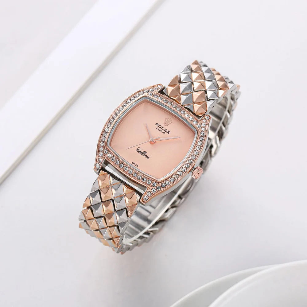 Rolex Cellini — Montre Femme Or Rose & Diamants