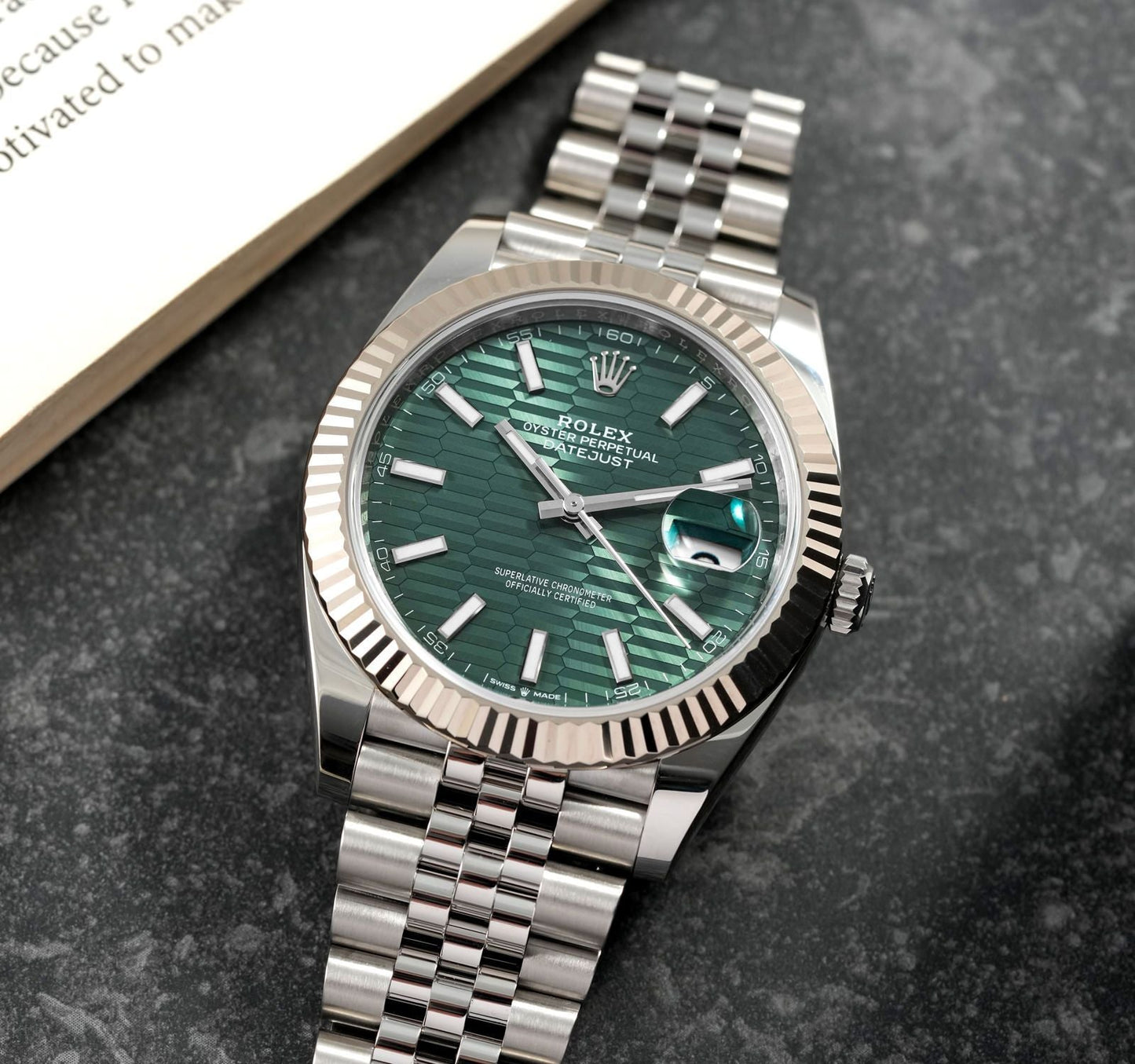 Rolex Datejust Green Motif