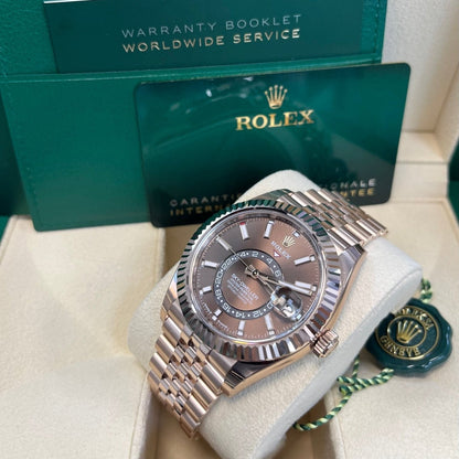 Rolex Sky Dweller chocolat