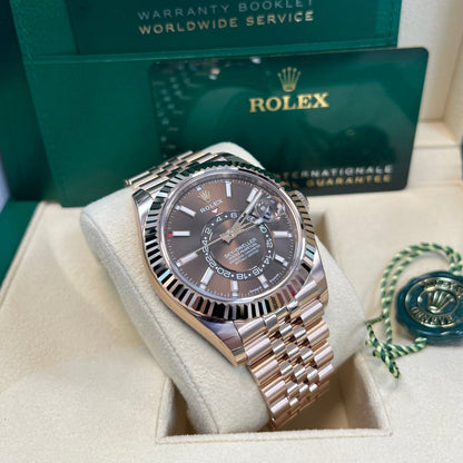 Rolex Sky Dweller chocolat