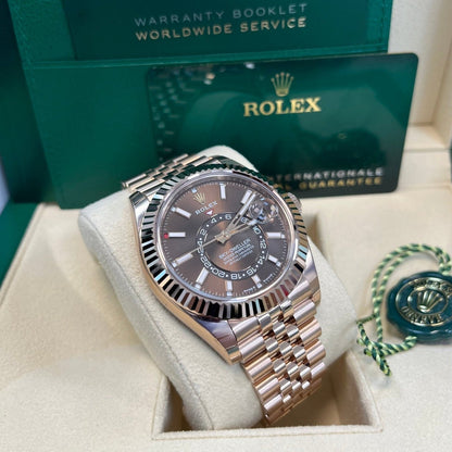 Rolex Sky Dweller chocolat